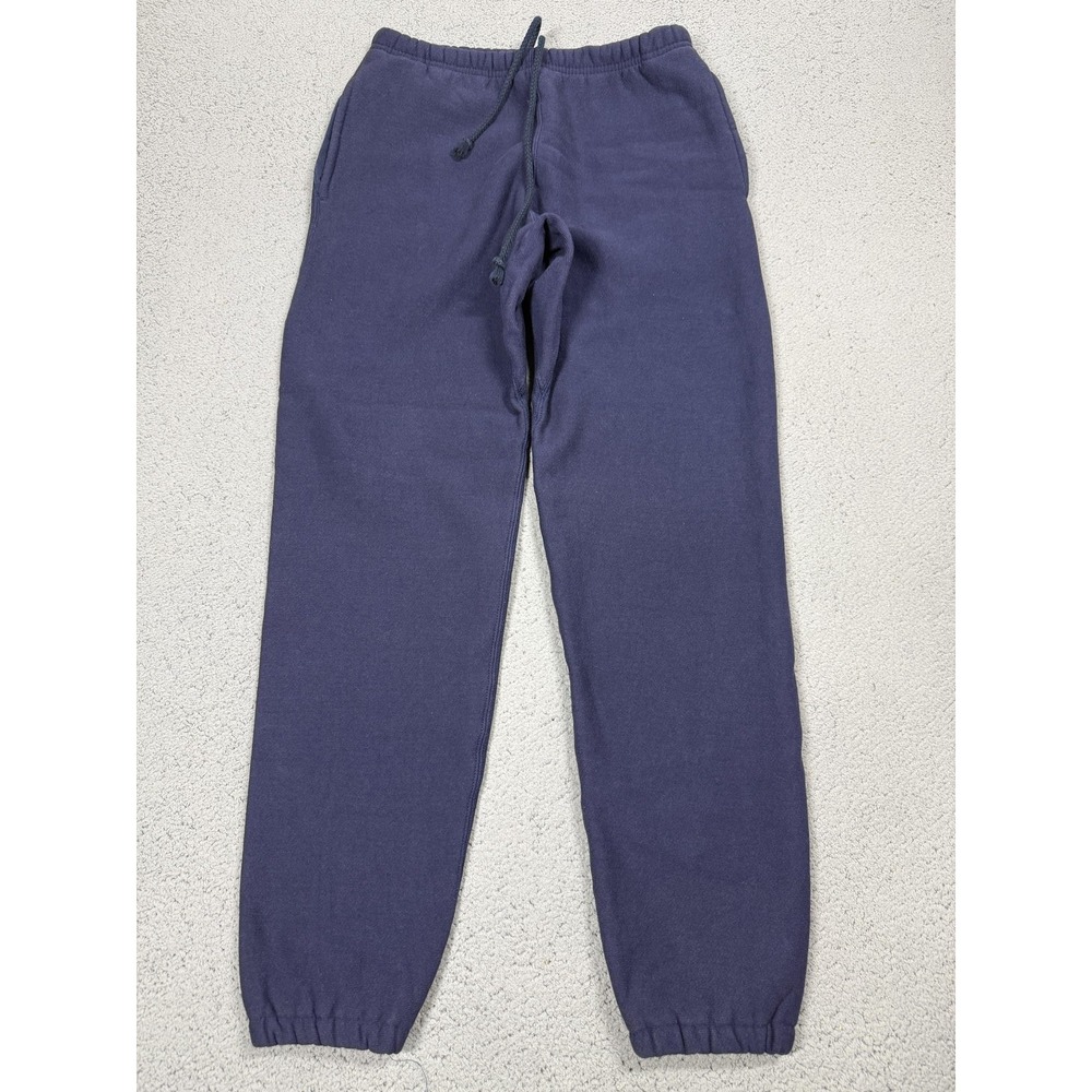 Camber Sweatpants Mens M Blue Fleece Joggers Made In USA Elastic Cuff Lounge